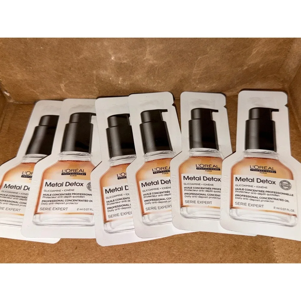 Loreal Professionnel Metal Detox Oil Serie Expert‎ Sample Packets travel